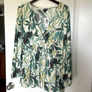 3/4 Sleeve Tropical Shirt